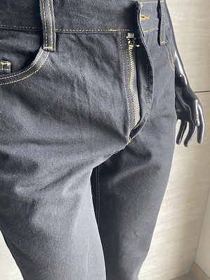 Pantalón Jean Dotación Negro Caballero Cierre Cremallera Ref. 140211