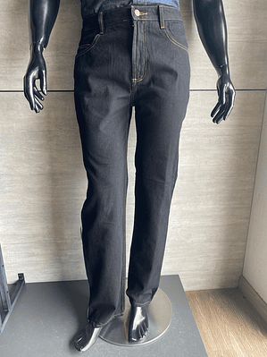Pantalón Jean Dotación Negro Caballero Cierre Cremallera Ref. 140211