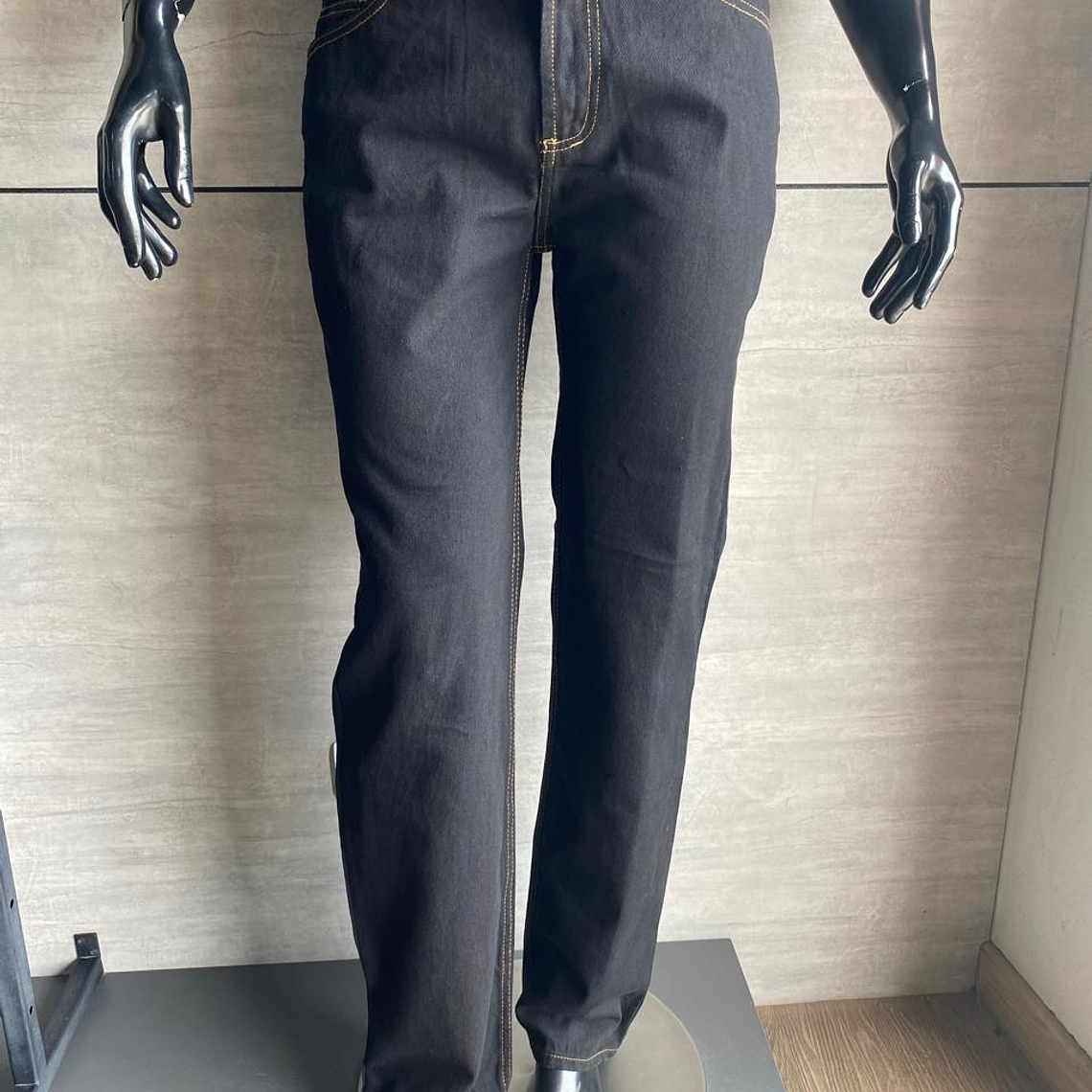Pantalón Jean Dotación Negro Caballero Cierre Cremallera Ref. 140211 1