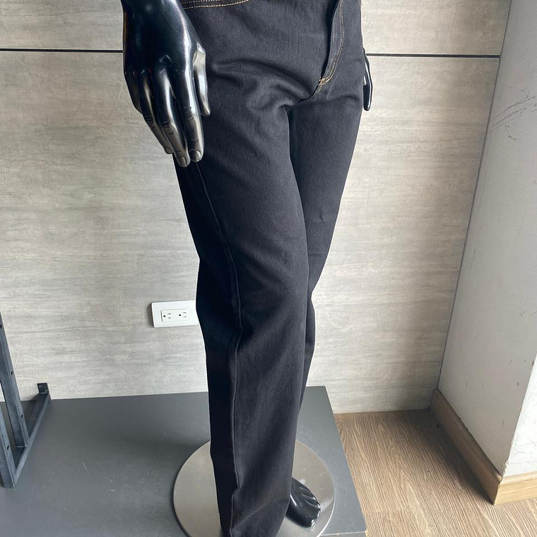 Pantalón Jean Dotación Negro Caballero Cierre Cremallera Ref. 140211 3