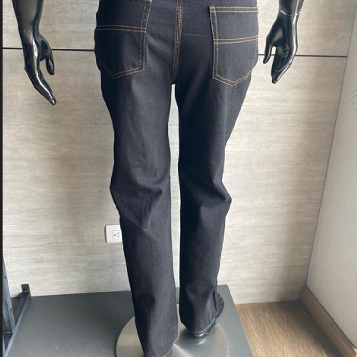Pantalón Jean Dotación Negro Caballero Cierre Cremallera Ref. 140211 4