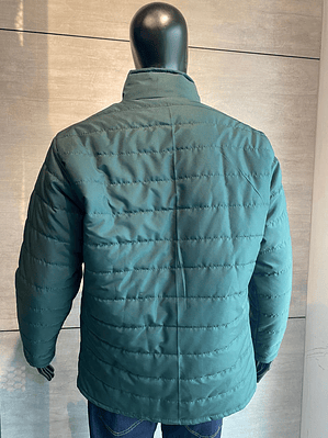 Chaqueta con cuello alto verde botella Ref. 300150 - Última unidad
