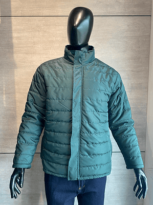 Chaqueta con cuello alto verde botella Ref. 300150 - Última unidad