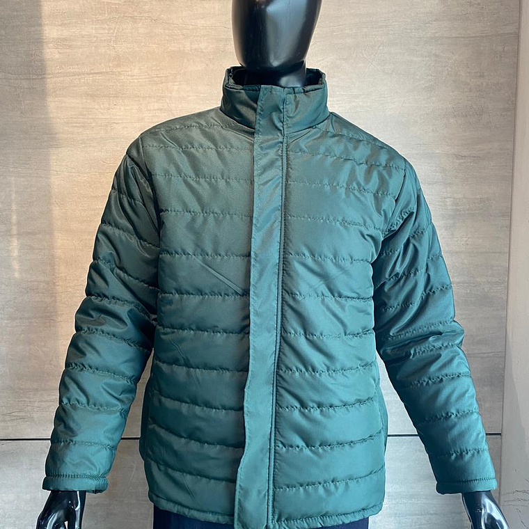 Chaqueta con cuello alto verde botella Ref. 300150 - Última unidad 1