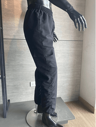 Pantalón Tipo Chef Antifluido Negro Ref. 140610