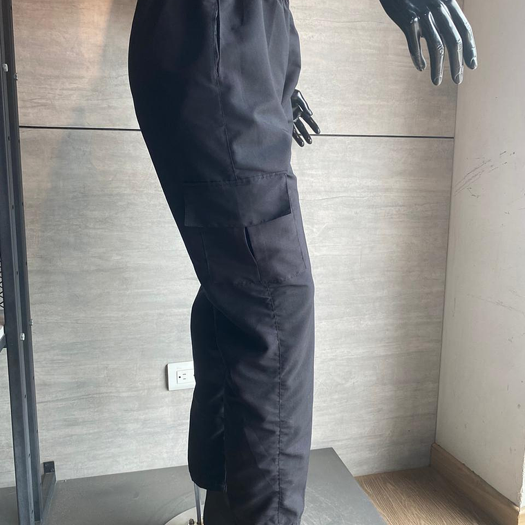 Pantalón Tipo Chef Antifluido Negro Ref. 140610 2