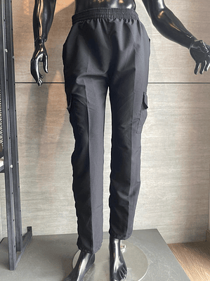 Pantalón Tipo Chef Antifluido Negro Ref. 140610