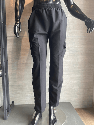 Pantalón Tipo Chef Antifluido Negro Ref. 140610