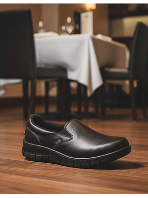 Zapato Kondor Mocasin Celeste Negro Ref. 427509