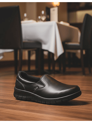 Zapato Kondor Mocasin Celeste Negro Ref. 427509