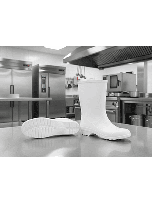 Bota Bahía Dama Caña Idecal Blanca Ref. 205002