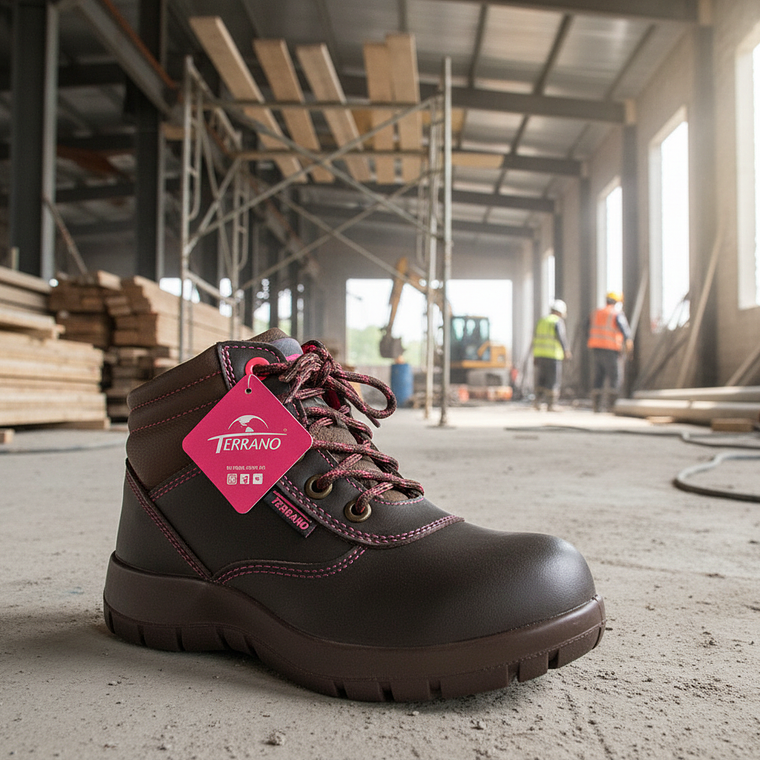 Bota Terrano Dama de Seguridad Café Ref. 7102 1