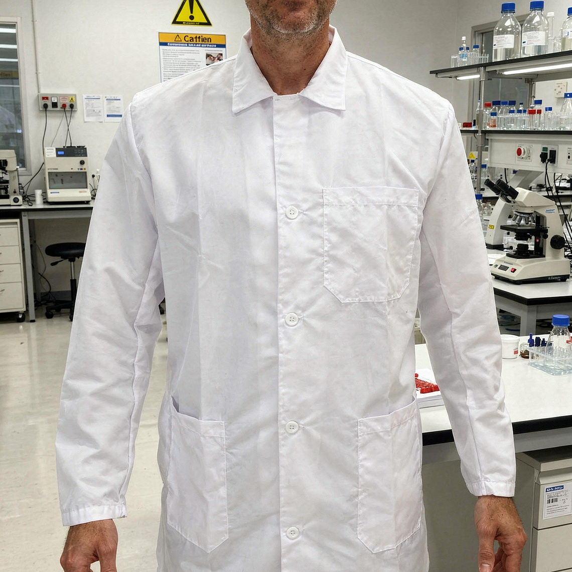 Bata Antifluido Blanca Ref. 120310 1