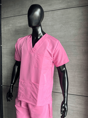 Uniforme Antifluido Cuello V Color Rosado Ref. 170270 Últimas unidades