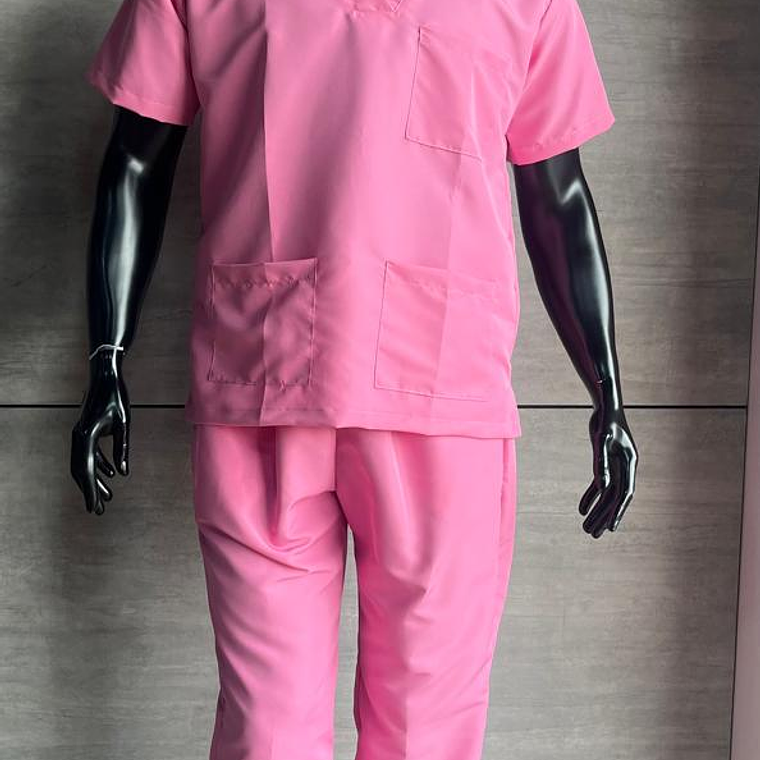Uniforme Antifluido Cuello V Color Rosado Ref. 170270 Últimas unidades 2