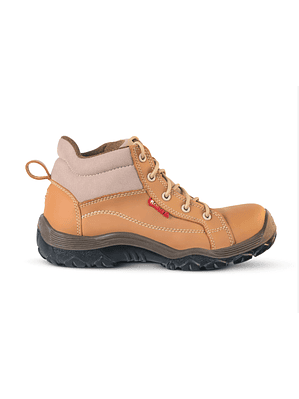 Bota Robusta Raider Zipper Color Oro Ref. 4020