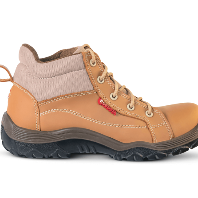 Bota Robusta Raider Zipper Color Oro Ref. 4020 2