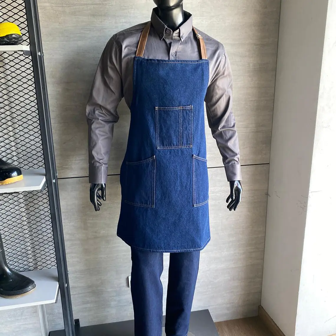 Delantal indigo jean Ref. 111005 2