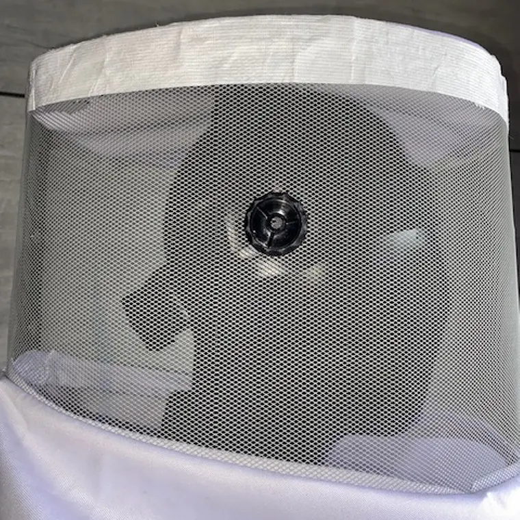 Careta Prosec para Apicultura con Buso Integrado en Dril Blanco Ref. 22105 3