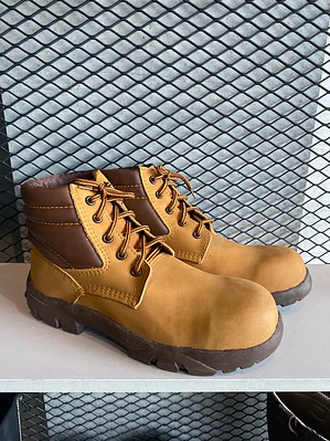 Bota Nobuck Miel con Puntera de Seguridad Ref. 5505