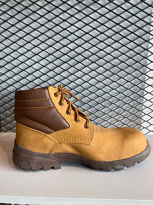 Bota Nobuck Miel con Puntera de Seguridad Ref. 5505