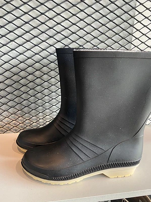Bota Idecal Dama en PVC Caña Baja Negra Ref. A151