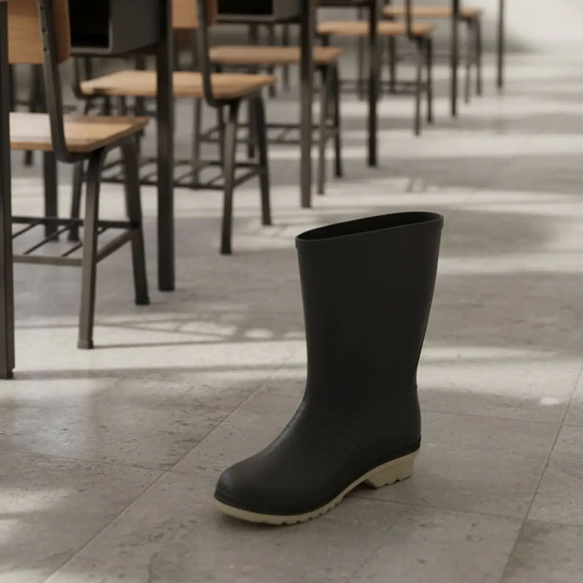 Bota Idecal Dama en PVC Caña Baja Negra Ref. A151 1