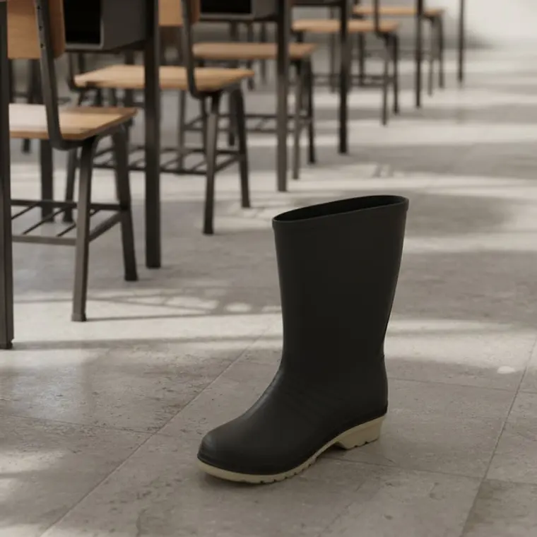 Bota Idecal Dama en PVC Caña Baja Negra Ref. A151 1