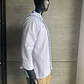 Camisa Tipo Chef Gabardina Blanca Con Embone Negro Ref. 130620 - Miniatura 4