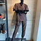 Uniforme Antifluido Cuello V Color Cafe Ref. 170270 - Miniatura 1