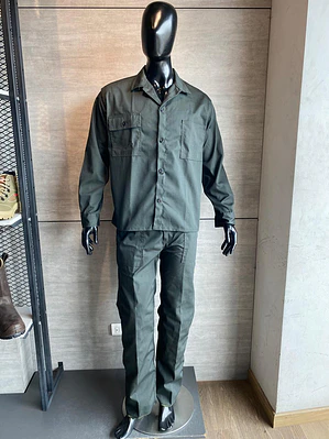 Overol Camisa y Pantalon Verde Militar Rip Stop Ref. 100160-02