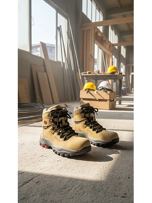 Bota Bata Seguridad Cuero Gamuzado Dama Ref. 5520