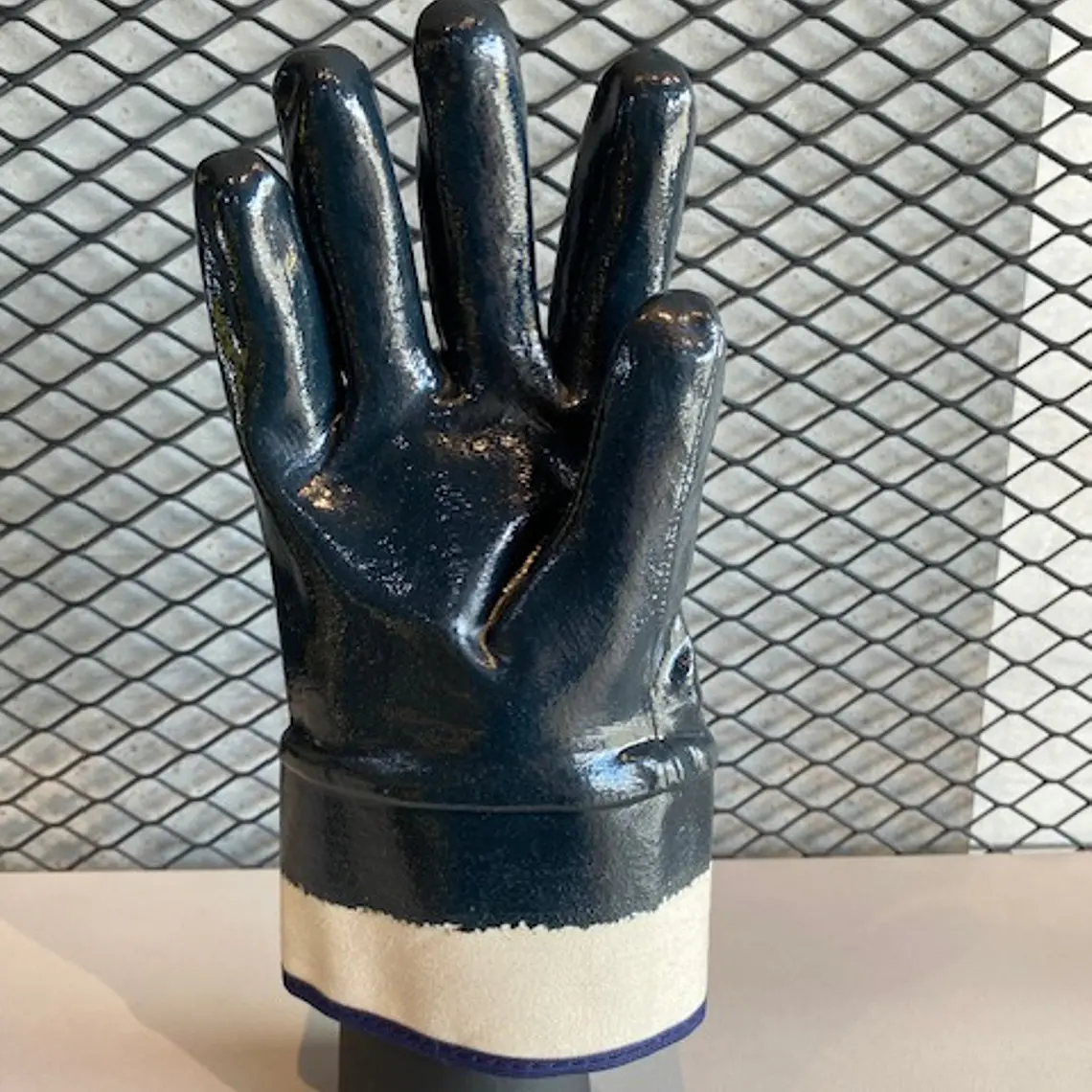 Guante Steelpro Nitrilsafe Liso Petrolero Ref. 500504 2