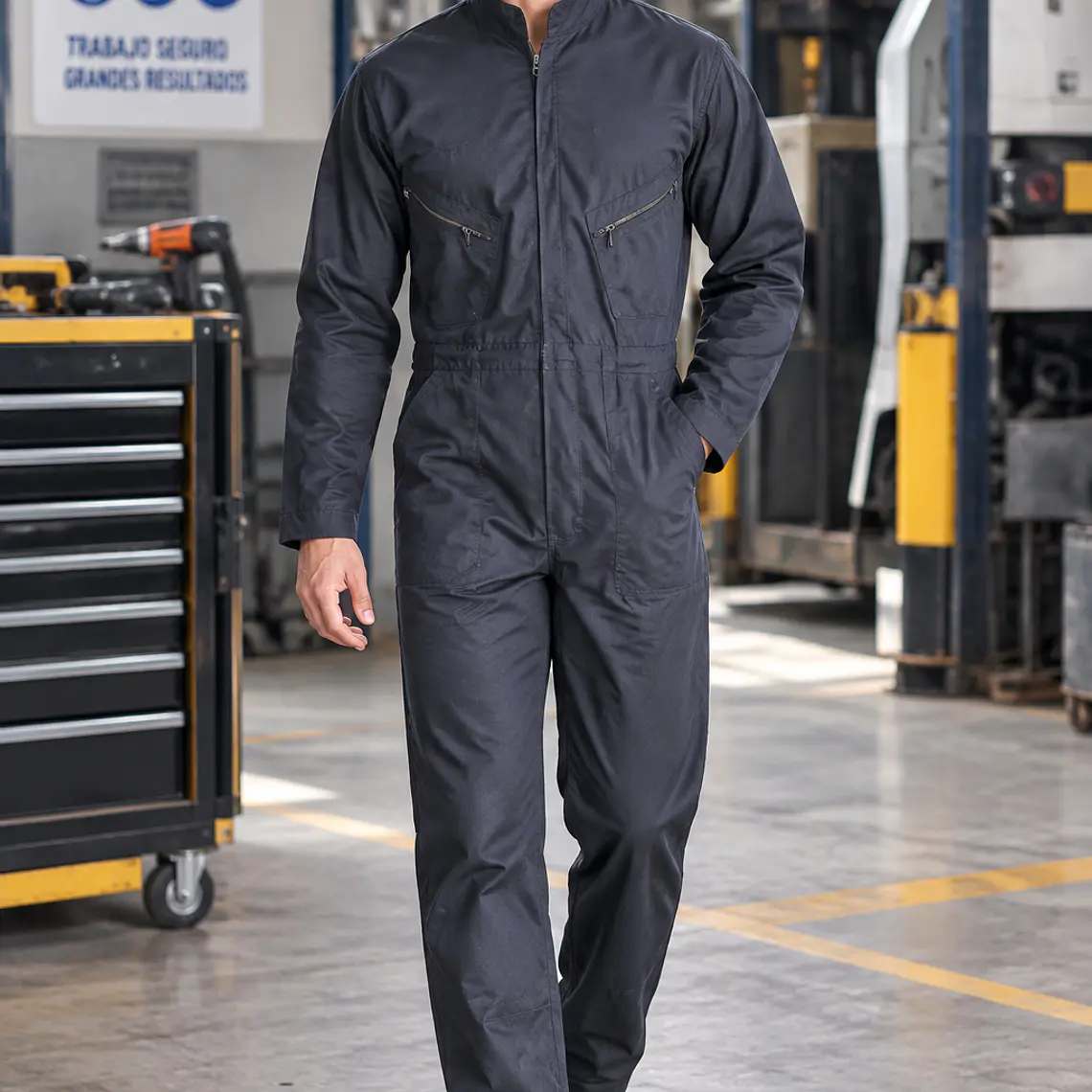 Overol Enterizo Dril Color: Negro Ref. 110140 1