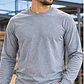 Camiseta Cuello Redondo Manga Larga Gris Oscuro Ref. 210170 - Miniatura 1