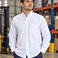 Camisa Oxford Manga Larga Caballero Blanca Ref. 130311 - Miniatura 1