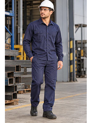 Overol Camisa y Pantalón Dril Color: Azul Oscuro Ref. 100110