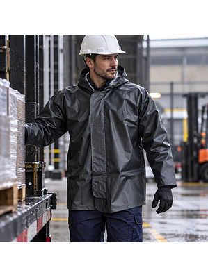 Chaqueta Impermeable Negro Ref. 1831
