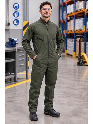 Overol Enterizo Dril Verde Militar Ref. 110160