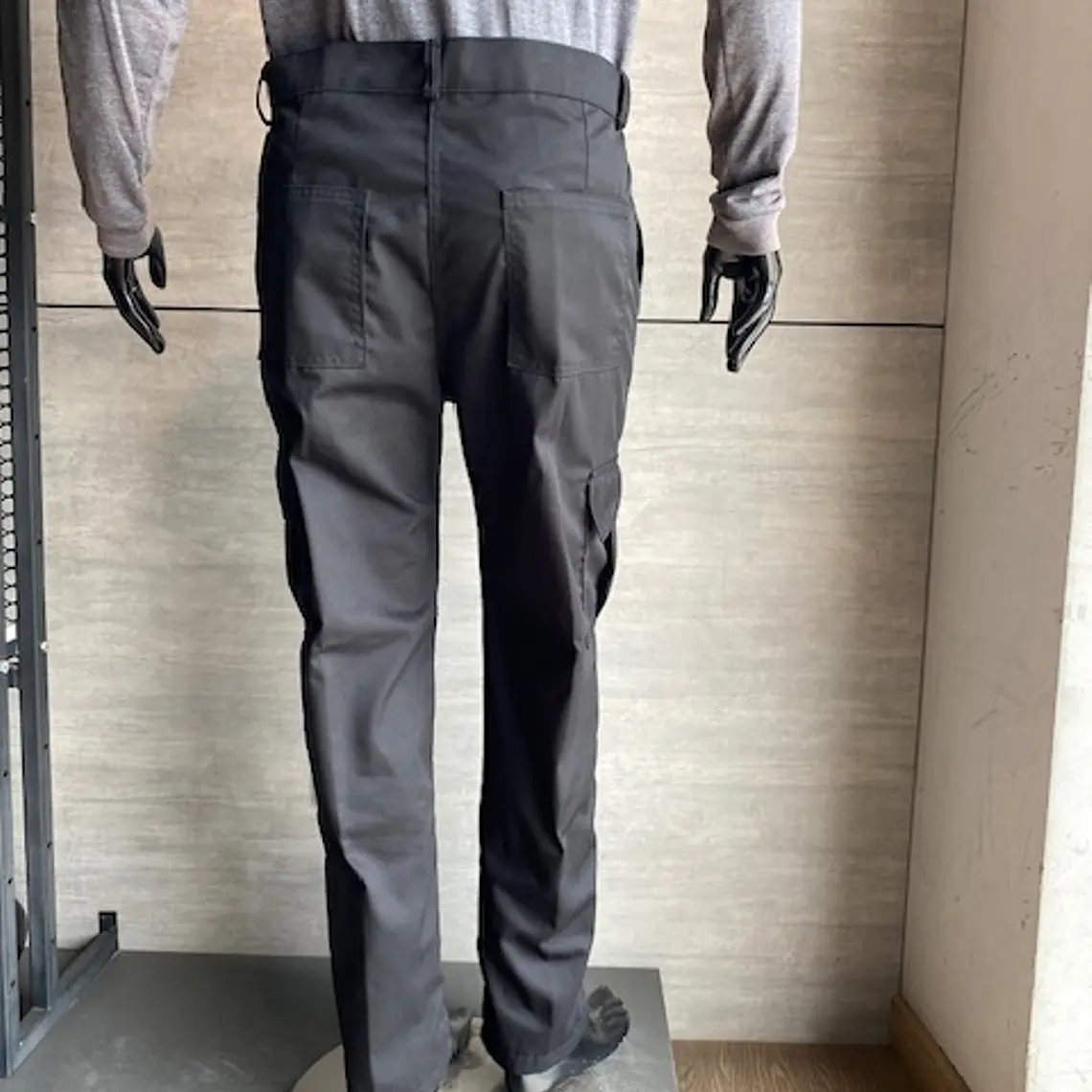 Pantalón Cargo en Dril Negro Ref. 140540 3
