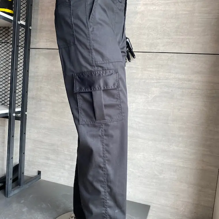 Pantalón Cargo en Dril Negro Ref. 140540 4