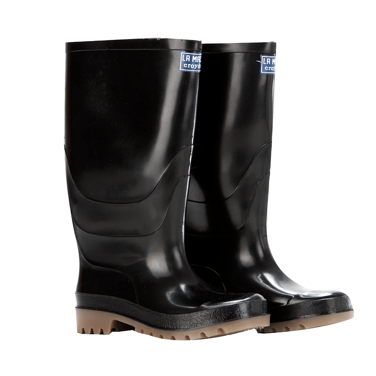 Bota Croydon Macha Alta Negra PVC Ref. 2330090  2