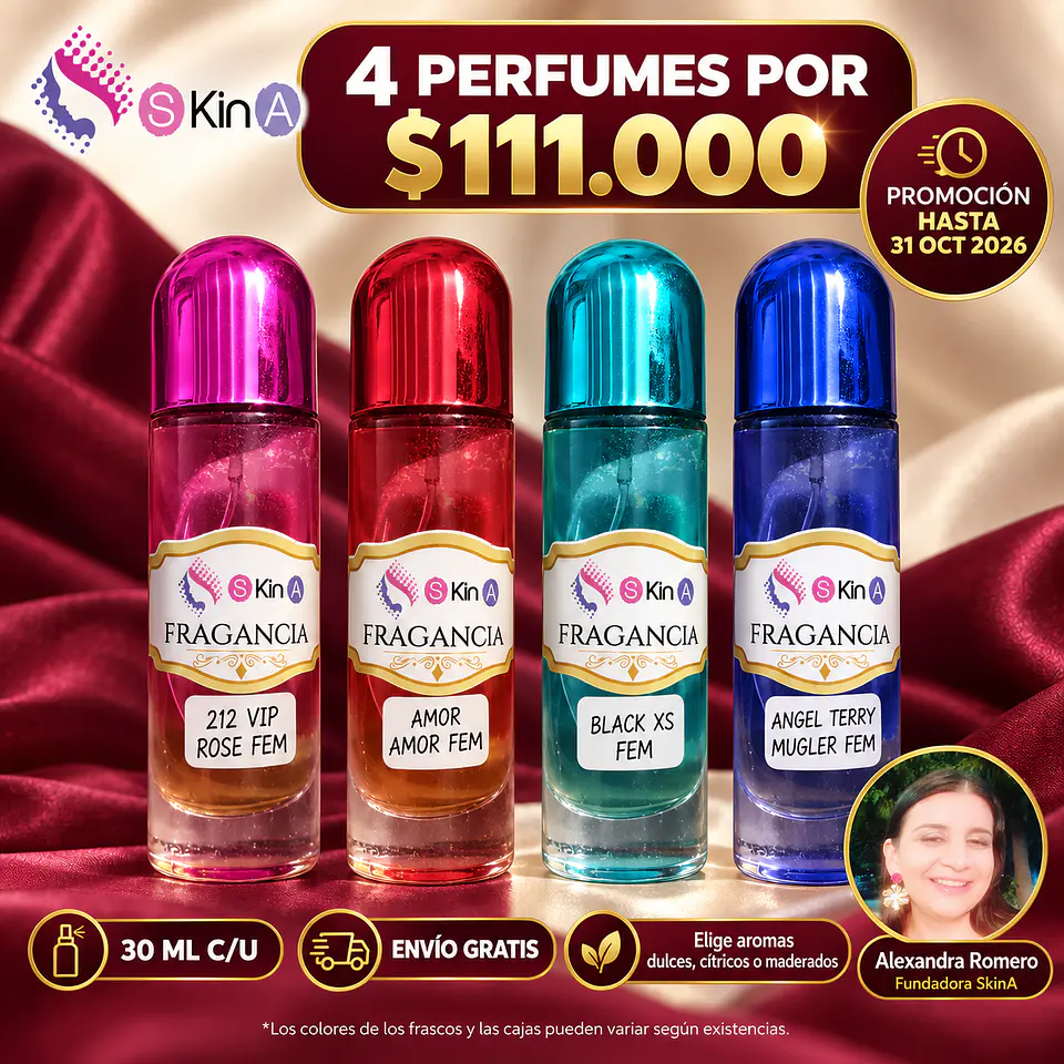 PROMO PERFUMES 4 POR 30ML ENVIO GRATIS 1