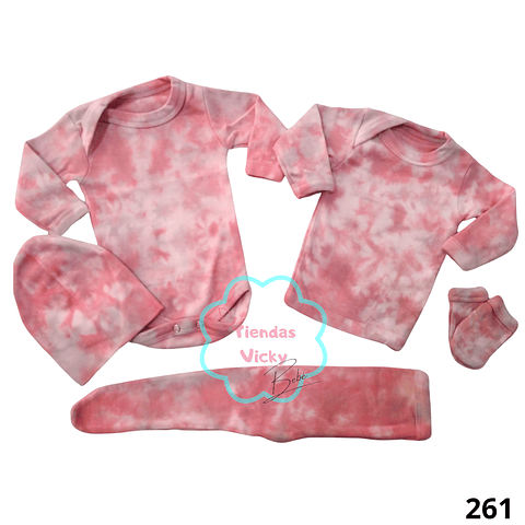 Ajuar tie dye 0-3 meses 