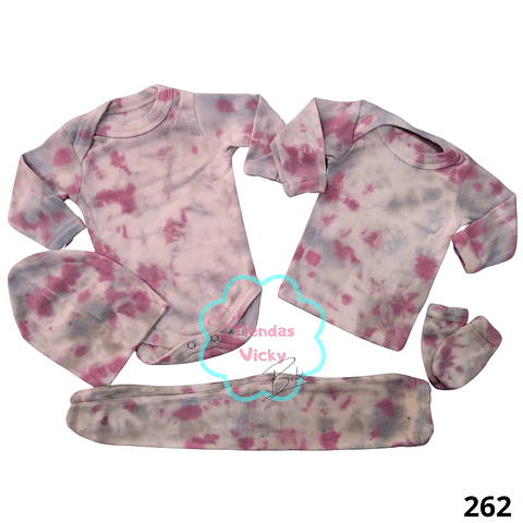 Ajuar tie dye 0-3 meses