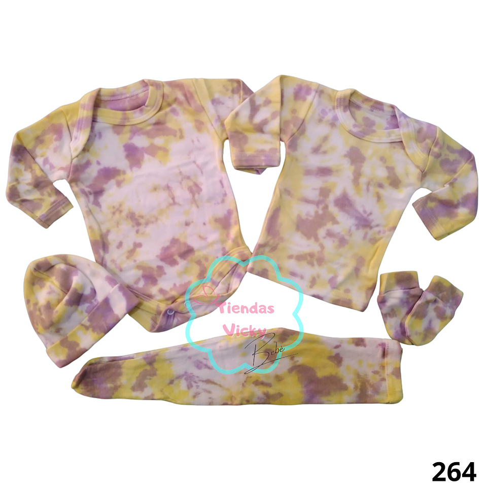 Ajuar tie dye 0-3 meses 1