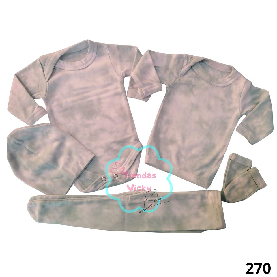Ajuar tie dye 0-3 meses 1
