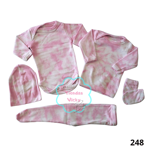 Ajuar tie dye 0-3 meses