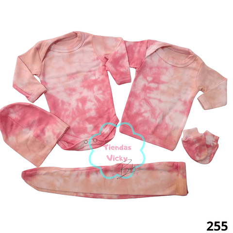 Ajuar tie dye 0-3 meses
