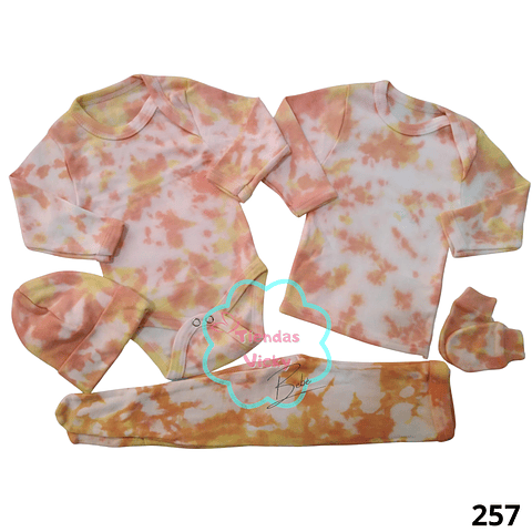 Ajuar tie dye 0-3 meses